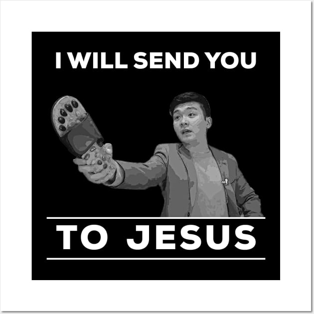 I will send you to jesus (monochrome) Wall Art by DeathAnarchy